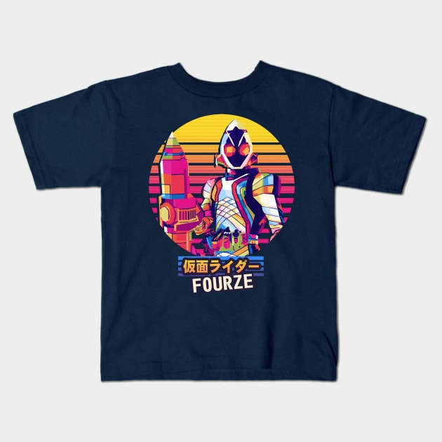 Kamen Rider Fourze Kids T-Shirt by desilutfiaa